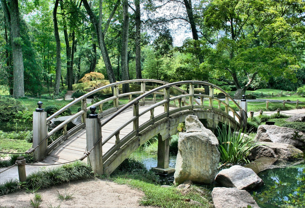 Garten Brücke Natur Wie Garten bewässern Innovative Ideen