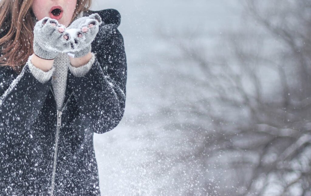 Winter frische Luft Sport Schnee Winter-Fitness Wie man auch bei kaltem Wetter aktiv bleibt