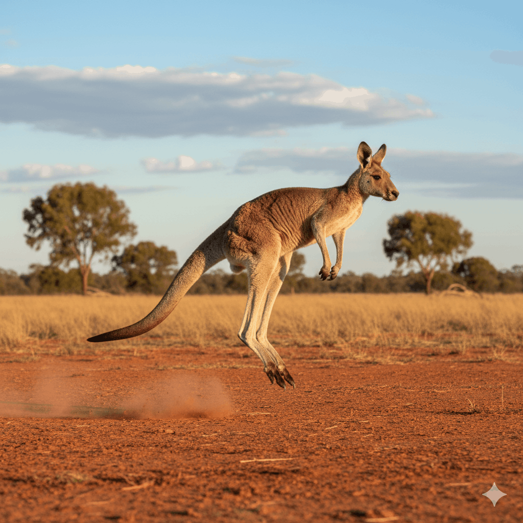 Können Kängurus rückwärts springen