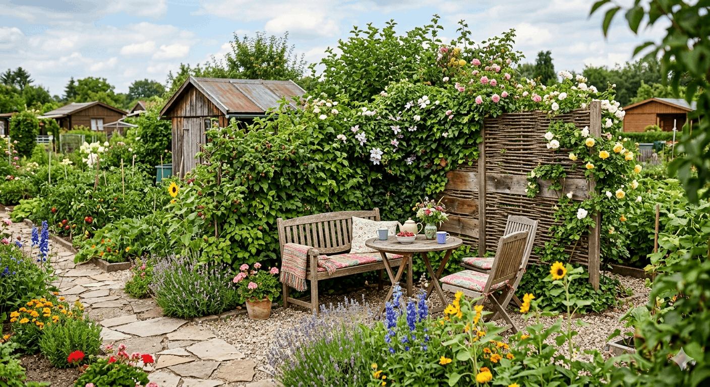 Sichtschutz im Schrebergarten Ideen und Trends 2026