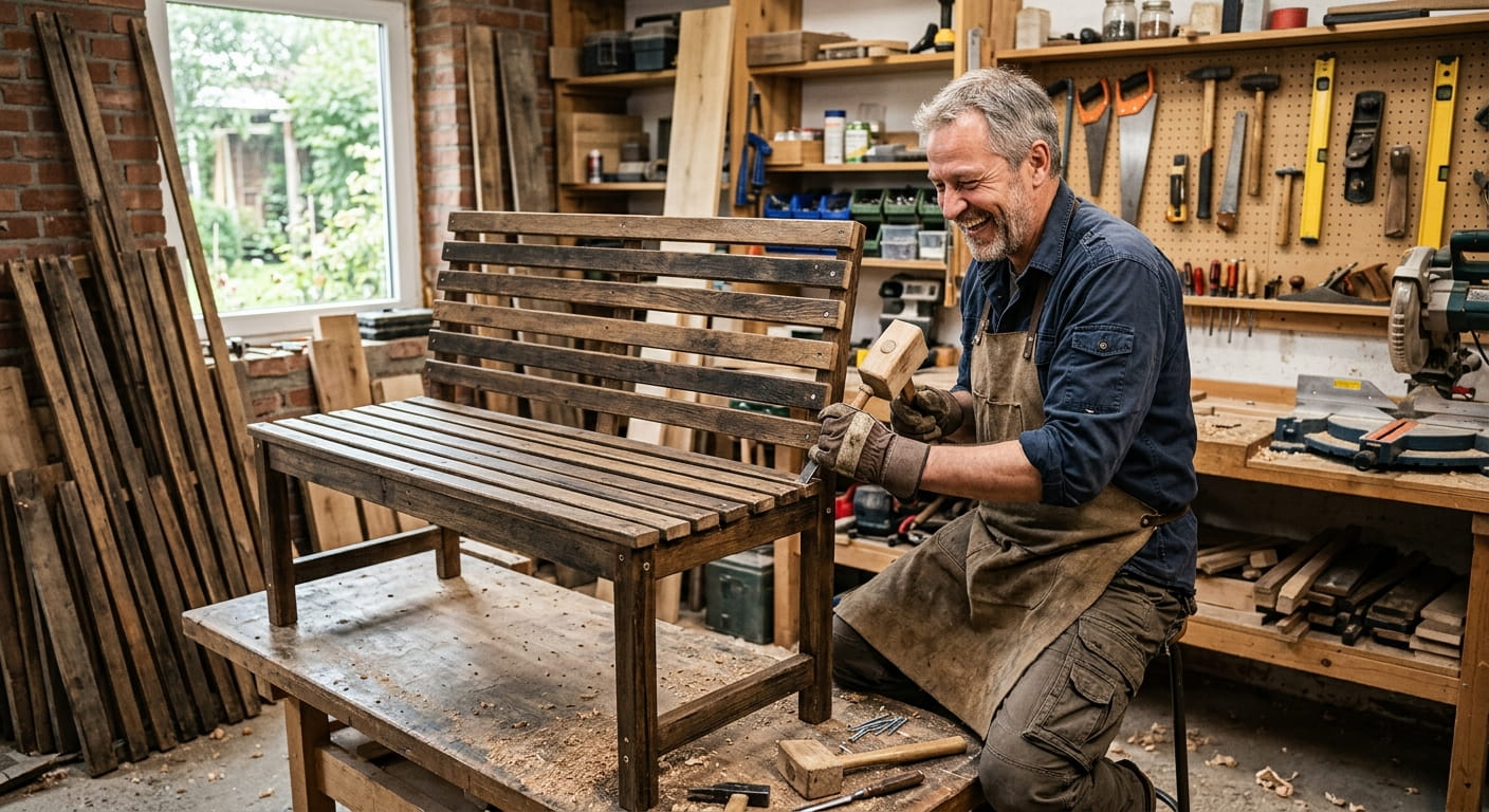 Lattenrost Upcycling Ideen 2026 Kreative Möbel und Deko aus alten Bettlatten